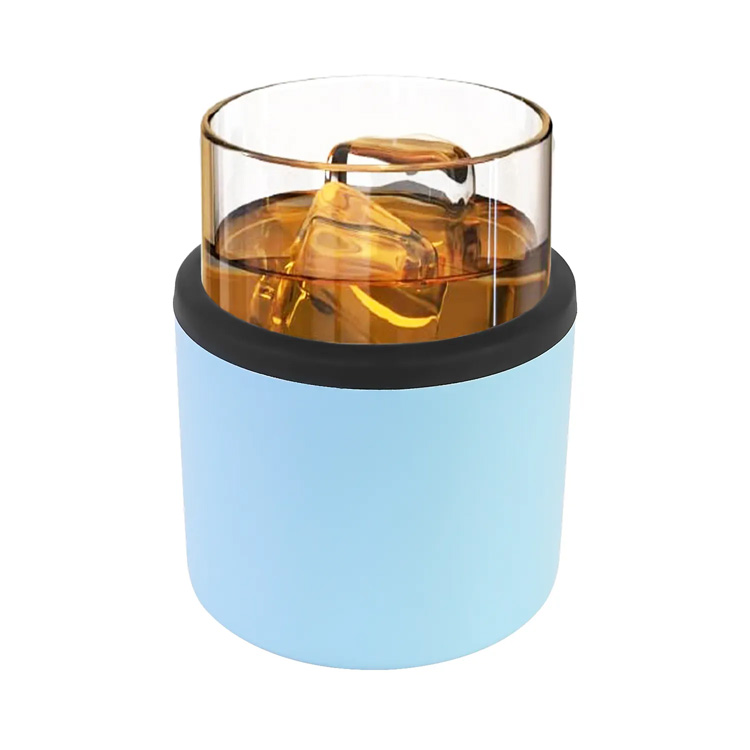 11oz unikal taxta paslanmayan poladdan izolyasiya edilmiş viski tumbler
