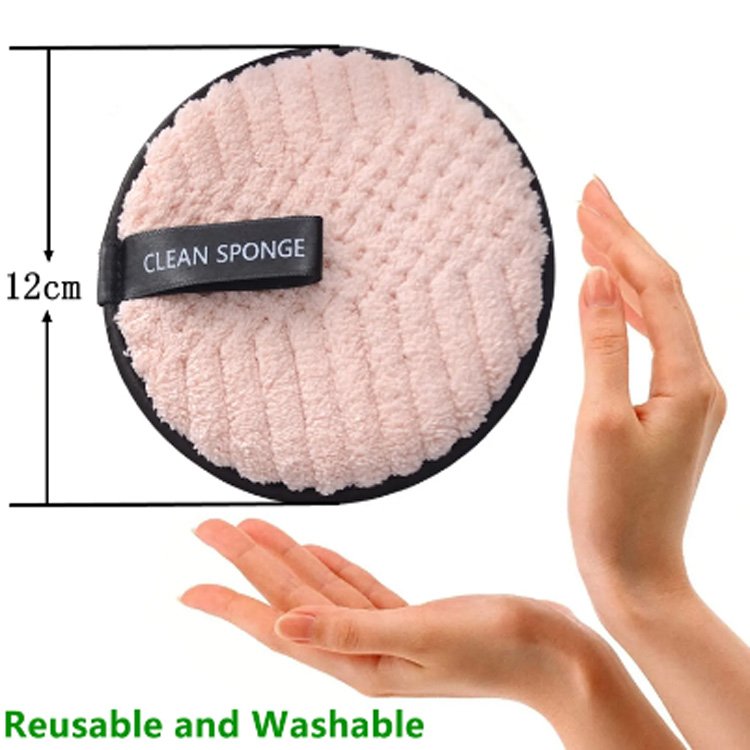 2024 Yeni Microfiber Makiyaj Üz Təmizləyici Sponge Yastıqları