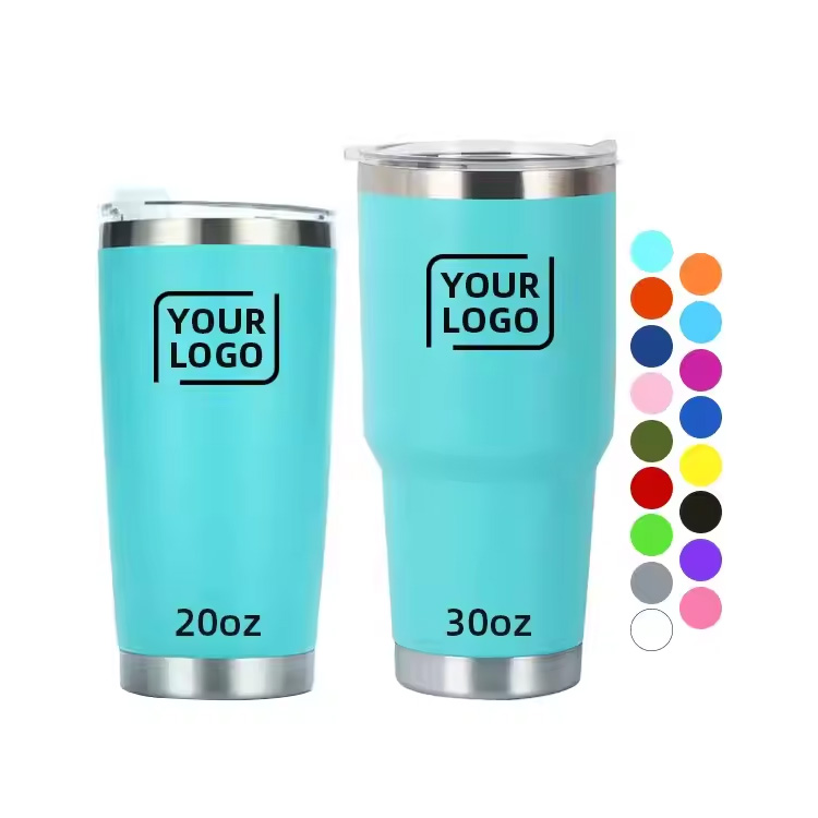 20oz 30oz ikiqat divar vakuum izolyasiya edilmiş səyahət qəhvəsi kupası