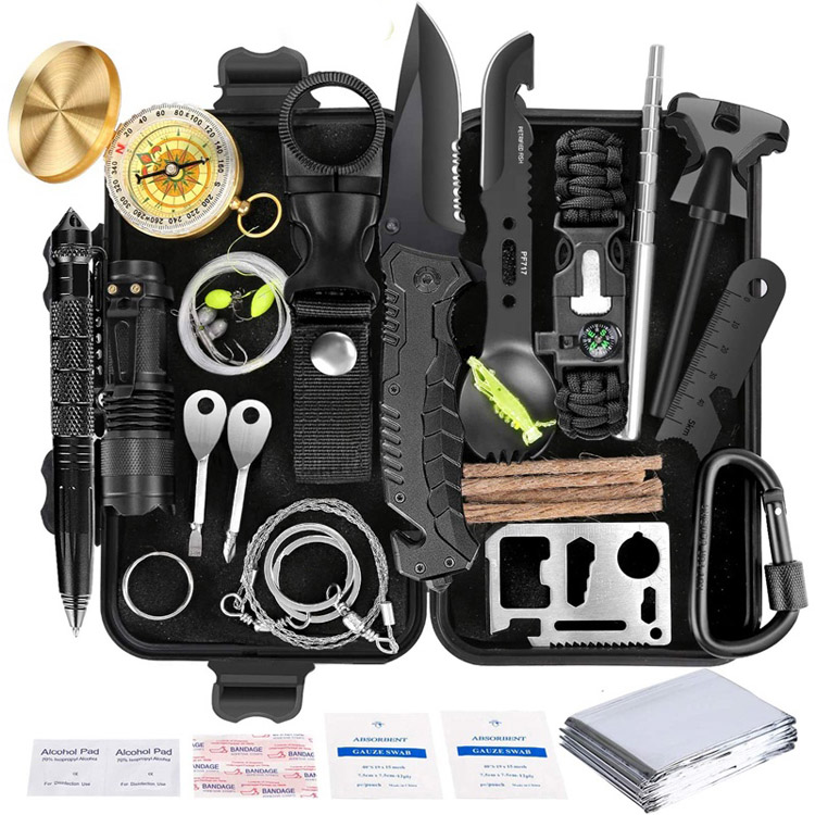 35-də 1 açıq havada ilk yardım dəsti Camping Survival Tool
