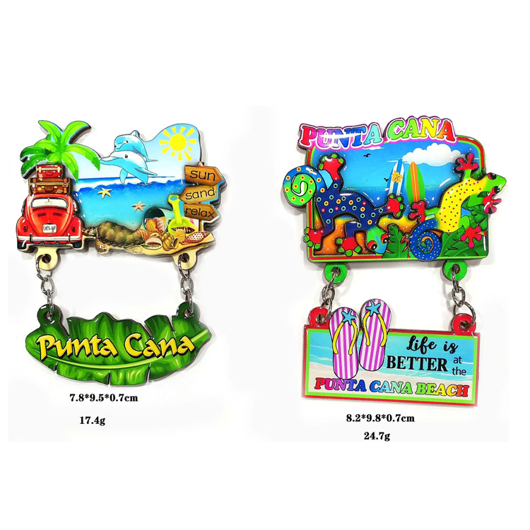 3D Özelleştirilebilir Aralıq dənizi Dizayn Suvenir Soyuducu Maqnit