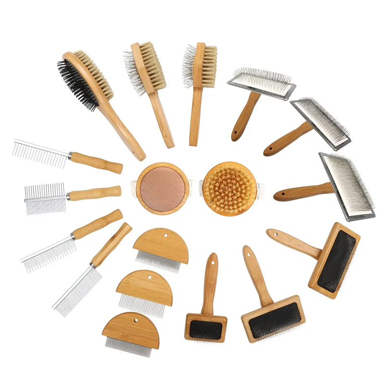 Pişik məhsulları Flea Comb Dog Pet Saçları Baxan Tarak Fırçası