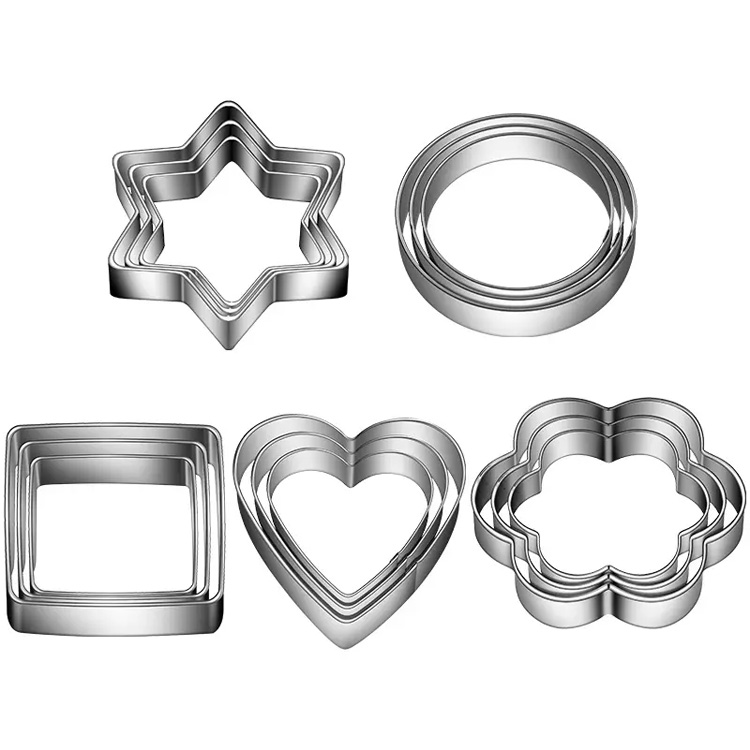 Cookie Cutters Şekiller Çörək dəsti Biskvit peçenye kəsiciləri