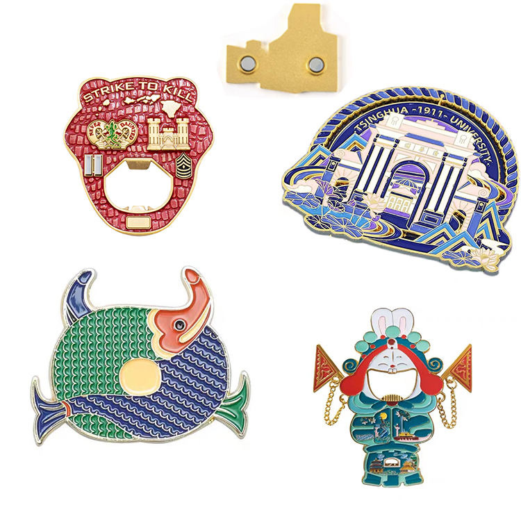 Parlaq metal soyuducu maqnits təqdimat soyuducu maqnitlər