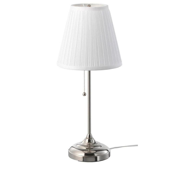 Daxili metal tənzimlənən yataq otağı gecə gümüşü qızılı stolüstü lampa