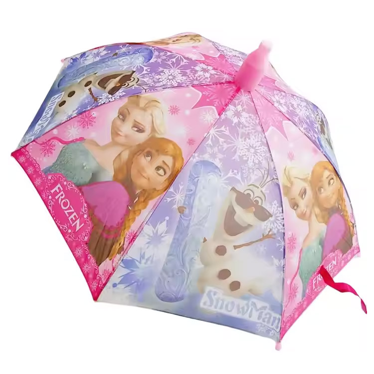 Uşaqlar çətiri Pongee Anti Deprel Cizgi Filmi Polad Plastik Polyester