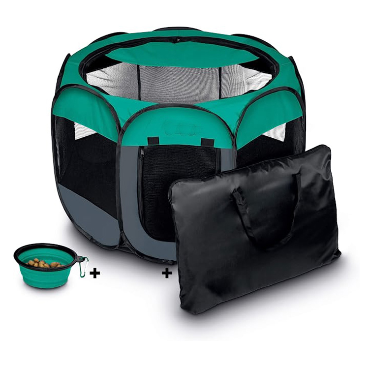 Açıq Portativ Katlanabilir Kennel Puppy Tent Pet Playpen