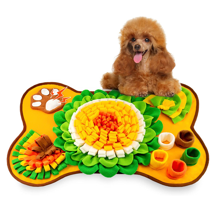 Heyvan Puzzle Oyuncağı Yavaş Qidalandırıcı Təlim Köpək Snuffle Mat