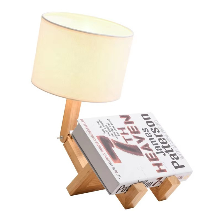 Populyar Style Reading Study Taxta Robot Forma Masa Lampası