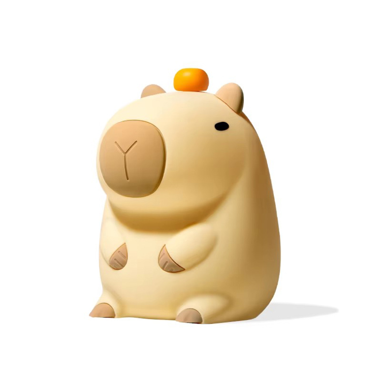 Silikon Gecə İşığı Təkrar doldurulan LED Capybara Stol lampası