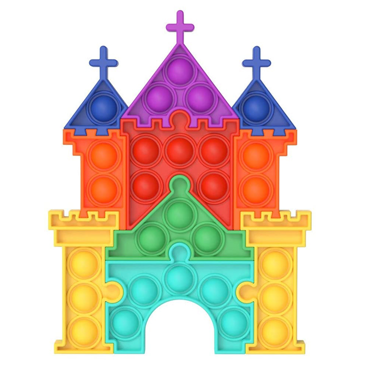 Silikon Popper Puzzle Castle Fidget Sensor Oyuncaq