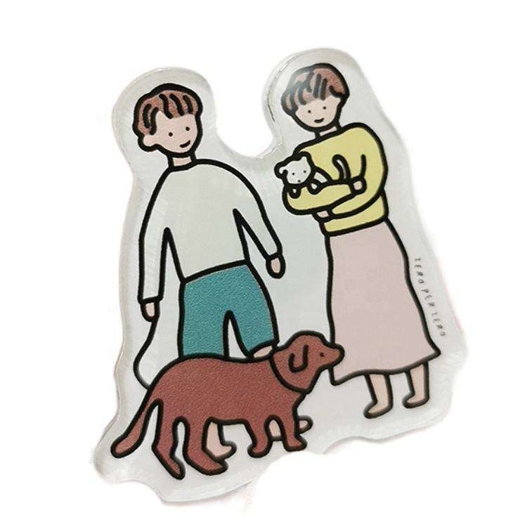 Şəffaflıq yaradıcı akril soyuducu maqnit etiketləri