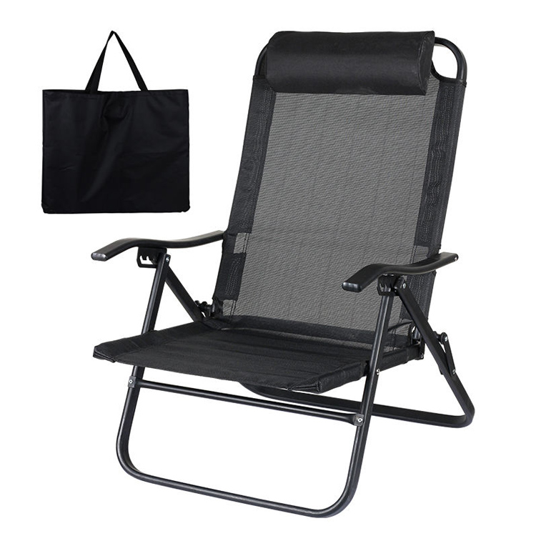 Ultralight Recliner Collapsile Qatlanan Mesh Düşərgə kreslosu