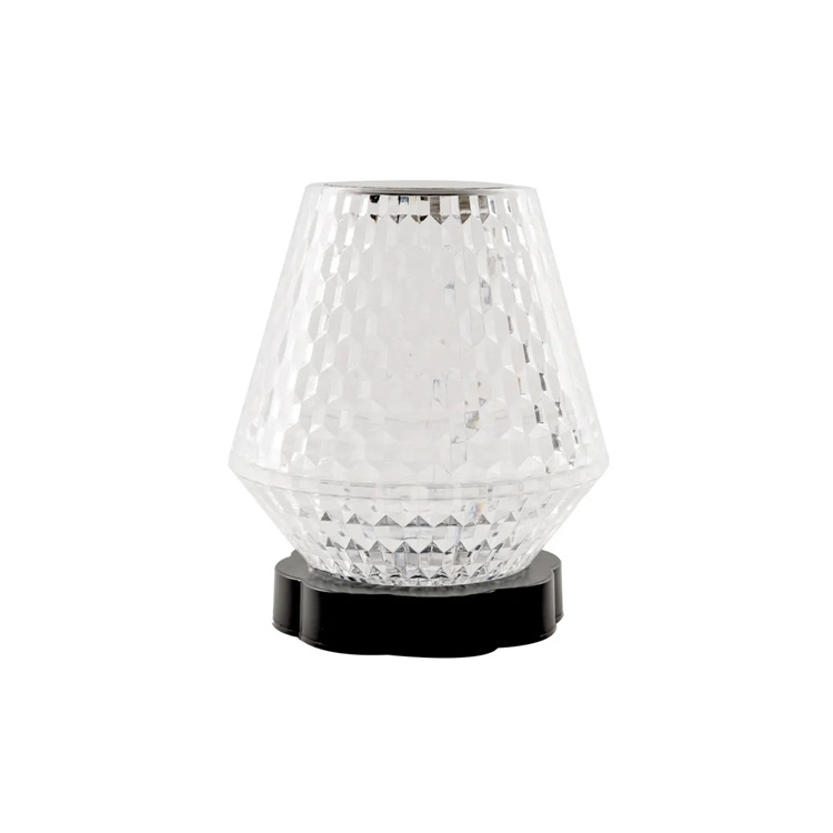 USB LED şərab şüşəsi formalı kristal atmosfer masa lampası