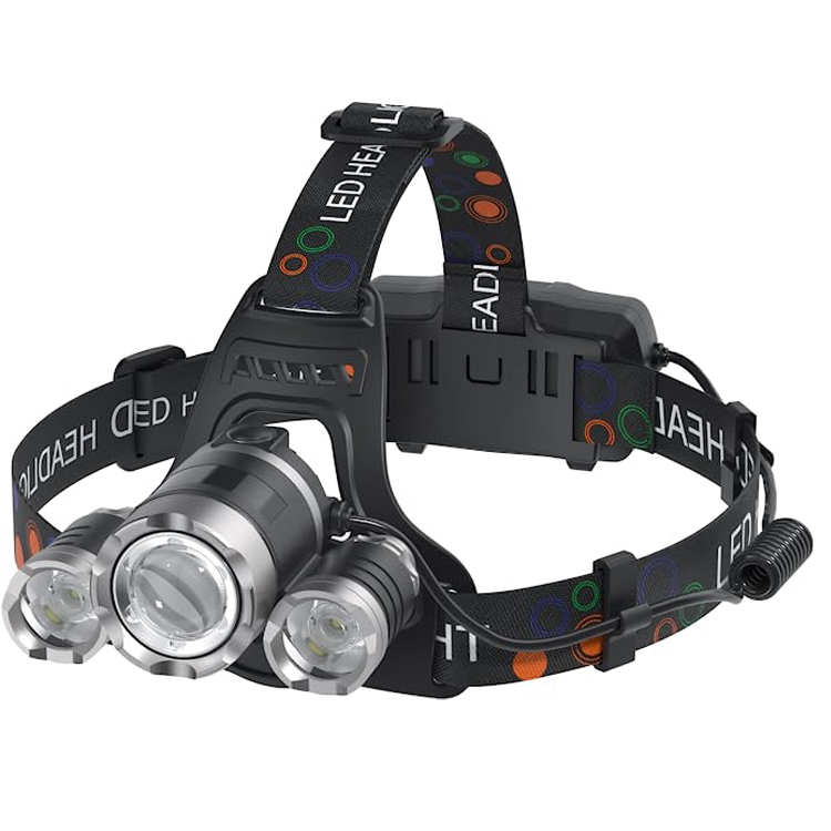 Suya davamlı Outdoor Camping USB şarj edilə bilən baş işıqları