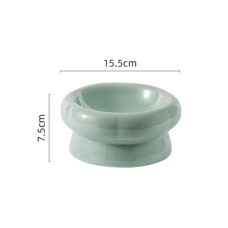 Topdan Seramik Heyvan Bowl Pet Boyun Qoruyucu qab